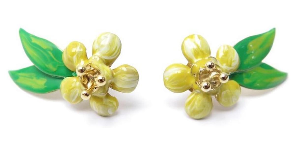 Prada flower outlet earrings