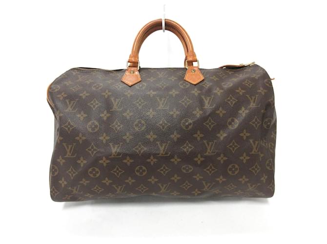 Louis Vuitton Speedy 40 Brown Cloth ref.446104 - Joli Closet