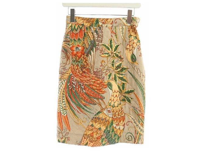スカート SALVATORE FERRAGAMO Skirt Used] Salvatore Ferragamo Vintage Quilted Skirt Tight Knee