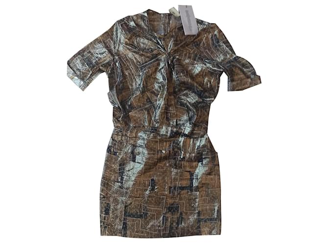 Isabel Marant Pour H&M Dresses Multiple colors Golden Silk ref.447599 -  Joli Closet
