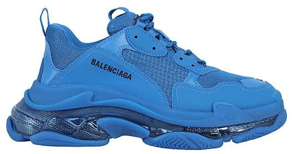 BALENCIAGA - Blue Triple S sneakers ref.449222 - Joli Closet