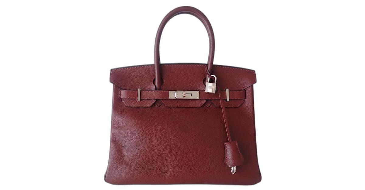 Hermes Burgundy Bag 