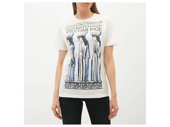 Christian Dior コルセット風半袖Tシャツ 42 Christian Dior ディオール /コルセットリボン Tシャツ 白
