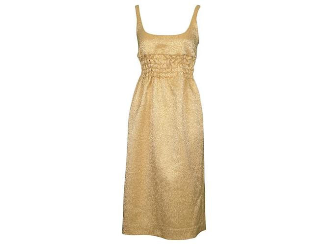 Autre Marque Emilia Wickstead Gold Tone Dress (Sold) - Joli Closet
