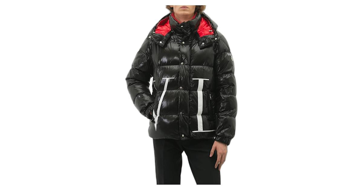 Down jacket Valentino Black Joli Closet
