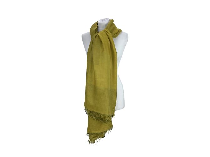 Foulard Franco Ferrari - Mélange Cachemire/laine/soie - Couleurs Jaune/violet/vert/multicolore - Neuf Avec Petites Imperfections