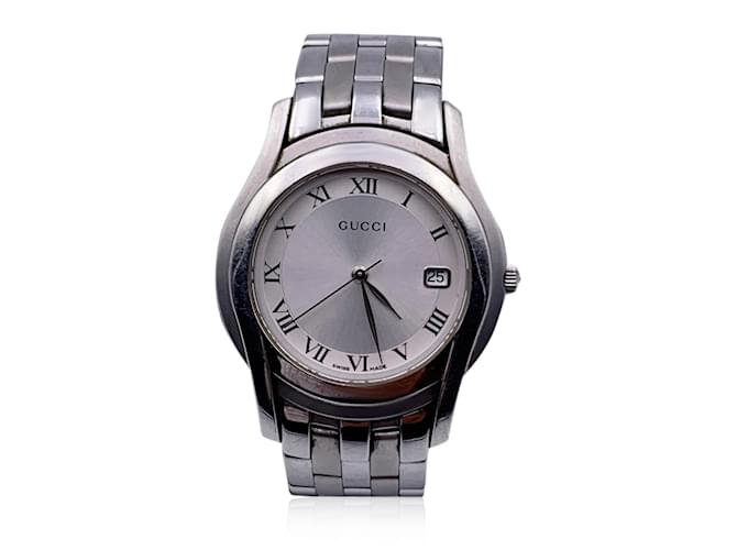 Gucci Vintage Stainless Steel Unisex Wrist Watch 5500 M