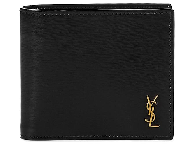 saint laurent new wallet Black Leather ref.457988 Joli Closet