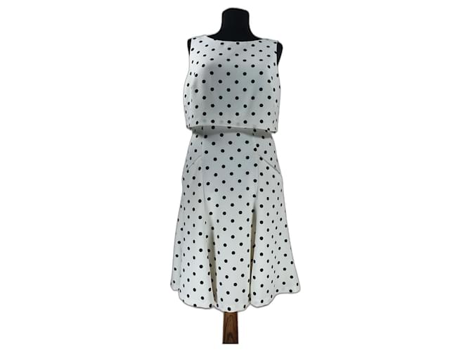 ralph lauren black and white polka dot dress Dresses Polyester Elastane ref.JC458145 (Sold) dot print lends to the feminine charm of this ruched jersey dress from Lauren Ralph Lauren. Ralph Lauren Polka Dot Mini