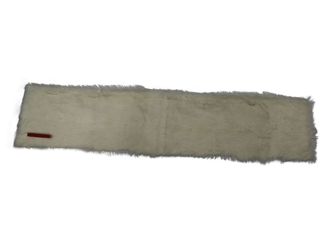 Écharpe/châle Blanc En Véritable Fourrure - Occasion - Très Joli Modèle Doux Et Chaud