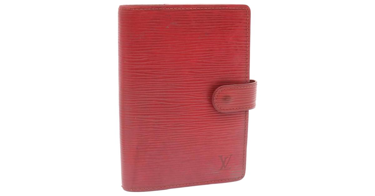 LOUIS VUITTON Epi Agenda PM Day Planner Cover Red R20057 LV Auth 48680  Leather ref.1005271 - Joli Closet