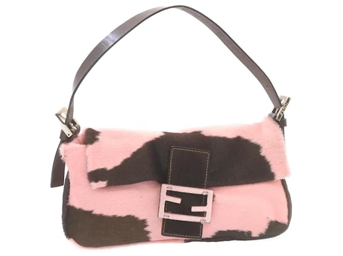 FENDI MAMMA UNBORN CALF SHOULDER BAG Calf Shoulder Bag FF Zucca eBay
