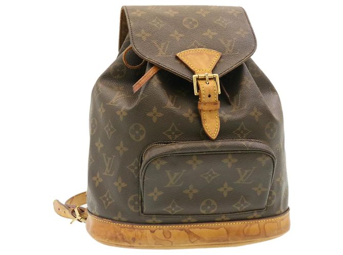 LOUIS VUITTON Monogram Montsouris MM Backpack M51136 LV Auth 
