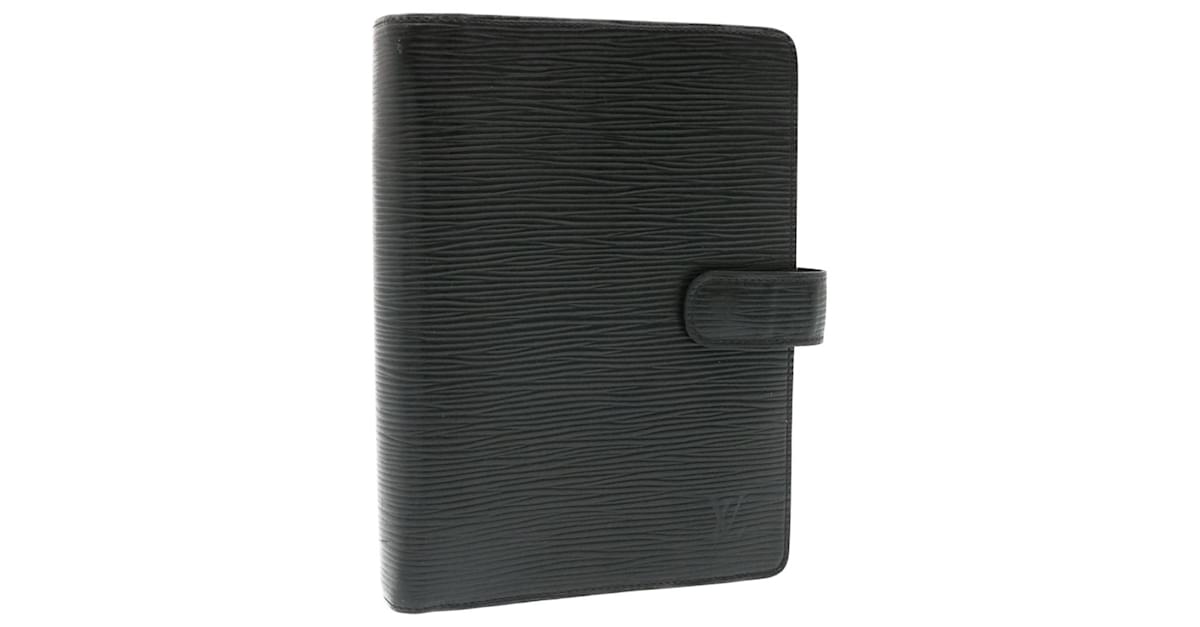 LOUIS VUITTON Epi Agenda MM Day Planner Cover Black R20042 LV Auth hk712  Leather ref.955105 - Joli Closet