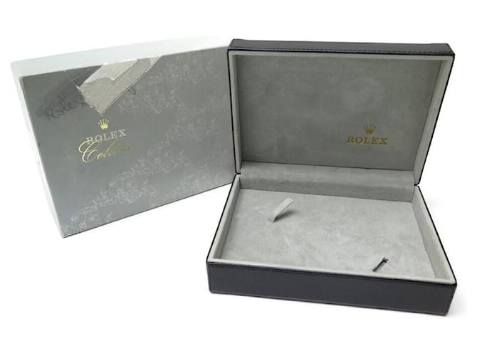 yosi　ROLEX MサイズBOX　サブ冊子＆ギャランティーケース付き FULLSET ROLEX BOX FOR CELLINI WATCH 49.00.08 WATCH BOX BLACK