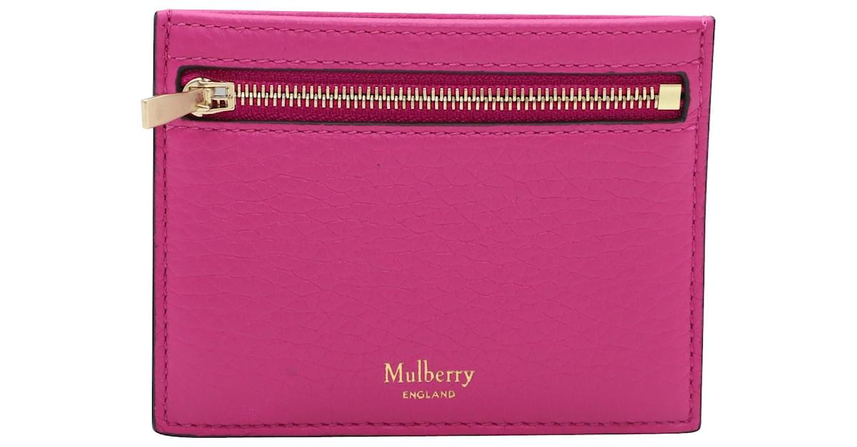 Mulberry Card Holder in Pink Leather ref.465172 - Joli Closet