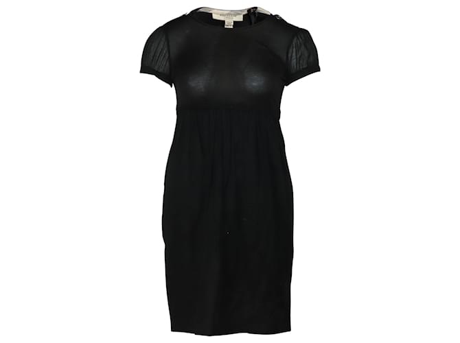 Burberry Mini robe transparente en coton noir ref.466318 - Joli Closet