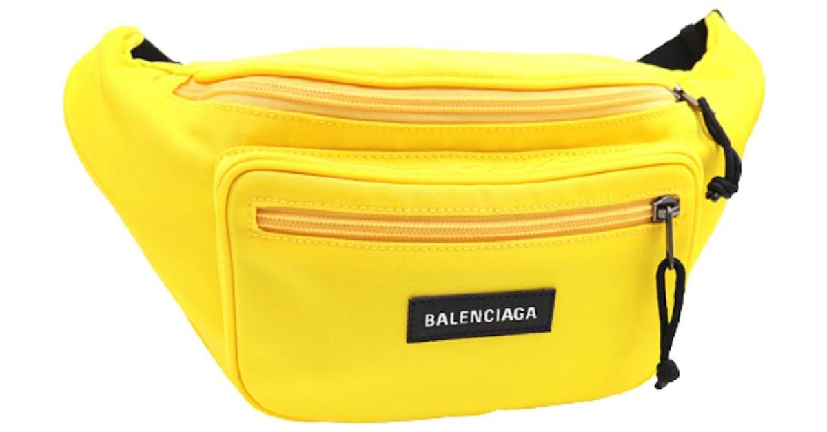 Balenciaga's Explorer Fanny Pack in Neon Yellow