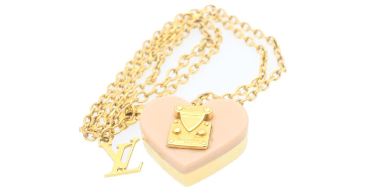 Louis Vuitton Crystal Resin & Wood Ball Charm Necklace Louis Vuitton
