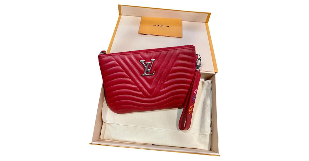 Louis Vuitton Red New Wave Crossbody Bag Leather ref.1035762