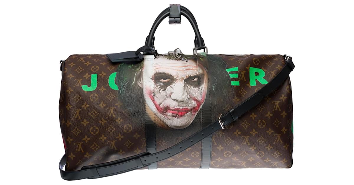 New Customized Louis Vuitton Keepall 55 Macassar strap JOKER