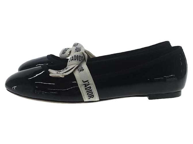 Christian Dior◇メタルプレート/パンプス/34/BLK Dior ブラック