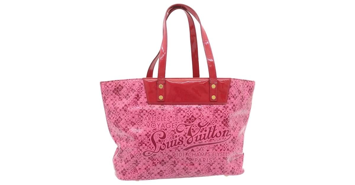 LOUIS VUITTON M93160 Beach line Cosmic Blossom Shoulder Bag Tote Bag PVC  pink