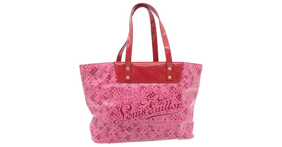 LOUIS VUITTON Cosmic Blossom PM Tote Bag Pink M93160 LV Auth