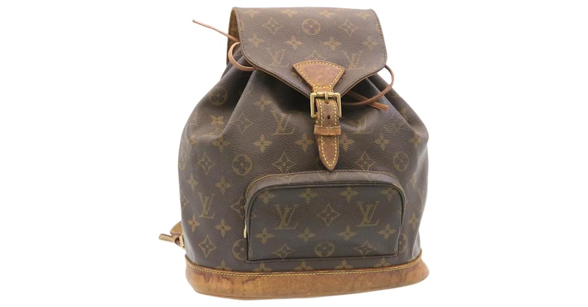 LOUIS VUITTON Monogram Montsouris MM Backpack M51136 LV Auth rd5011