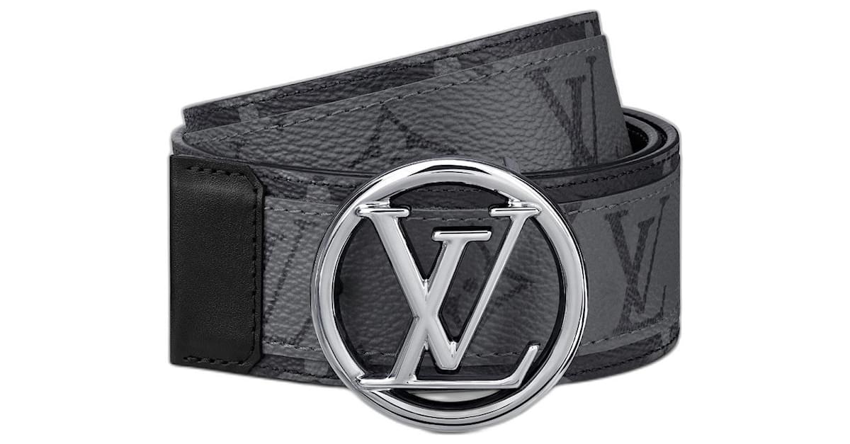 Louis Vuitton - LV Shake 40mm Reversible Belt - Monogram Canvas & Leather - Grey - Size: 110 cm - Luxury