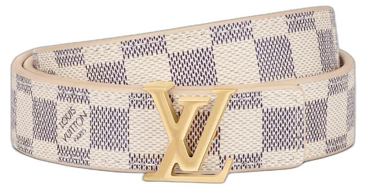 Louis Vuitton LV Iconic 20mm reversible belt Beige Leather ref