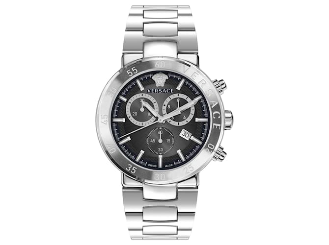 Versace Urban Mystique Chronograph Watch Silvery Metallic ref