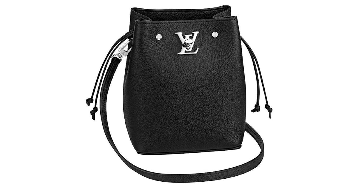 Louis Vuitton Nano Lockme Bucket Bag - Black Bucket Bags, Handbags