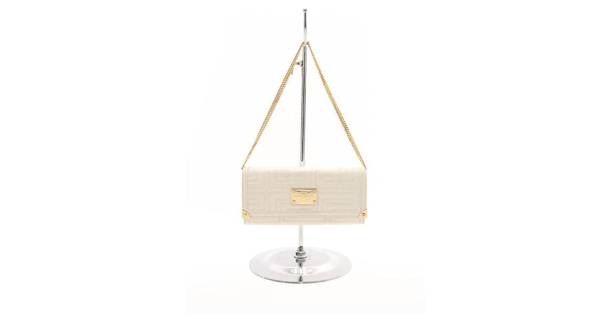 Gianni Versace Versace Handbag Cream Cloth ref.1025250 - Joli Closet