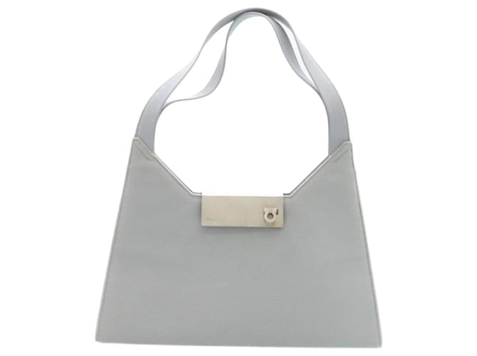Salvatore Ferragamo Shoulder Bag Grey Suede ref.481465 - Joli Closet