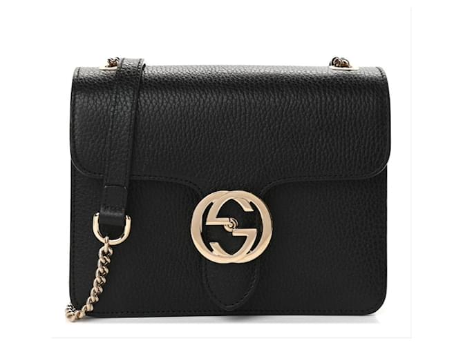 gucci black interlocking bag