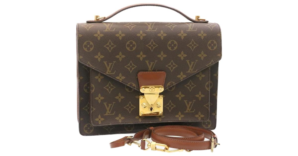 Auth LOUIS VUITTON Monceau M51185 Monogram SR1906 Handbag Monogram Canvas