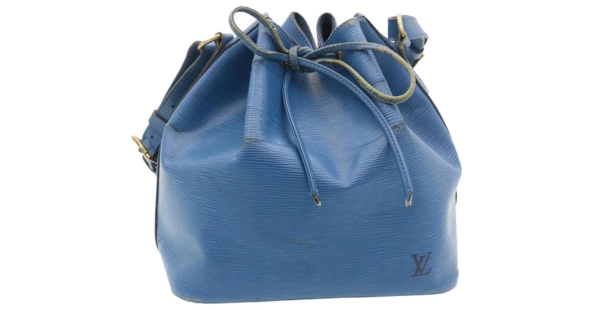 LOUIS VUITTON Epi Petit Noe Shoulder Bag Blue M44105 LV Auth 48972