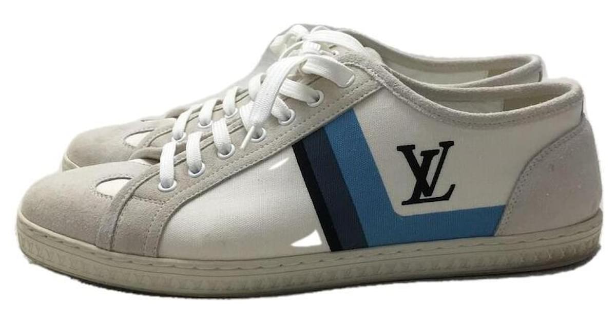 Louis Vuitton Sneakers White Cloth ref.166156 - Joli Closet