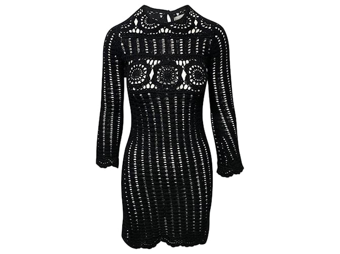 white christmas dresses Etoile Isabel Marant Crochet Lace Trim Tunic Mini Dress – White Chocolate  Couture main image 0