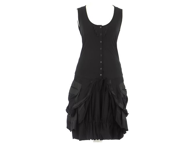 Robe Noire Marithé Et François Girbaud - Tissu Sensitive - Taille 42 - Occasion