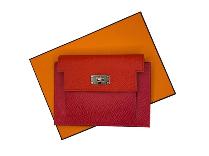 Hermès Kelly wallet Pink Leather ref.488916 Joli Closet