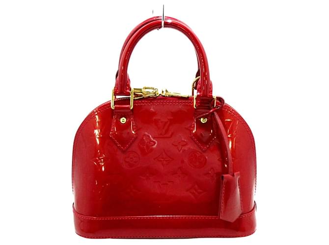 Louis Vuitton Alma BB Cuir vernis Rouge ref.489091 - Joli Closet