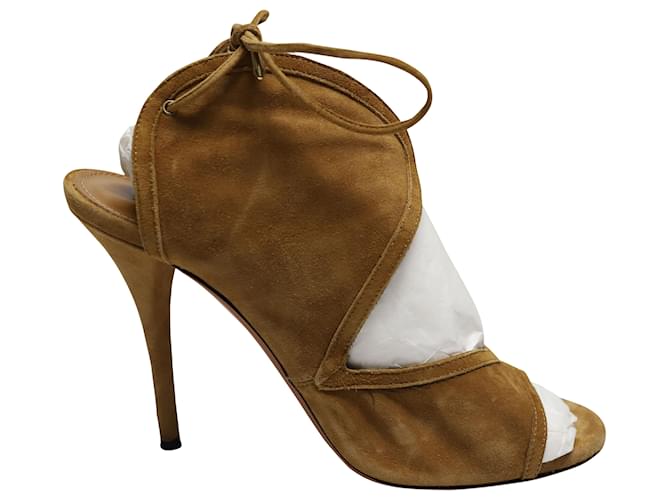 Sandales Aquazzura 'Mar' - Daim Vert - Talons Hauts - Taille 39 - Neuves Sans Boîte