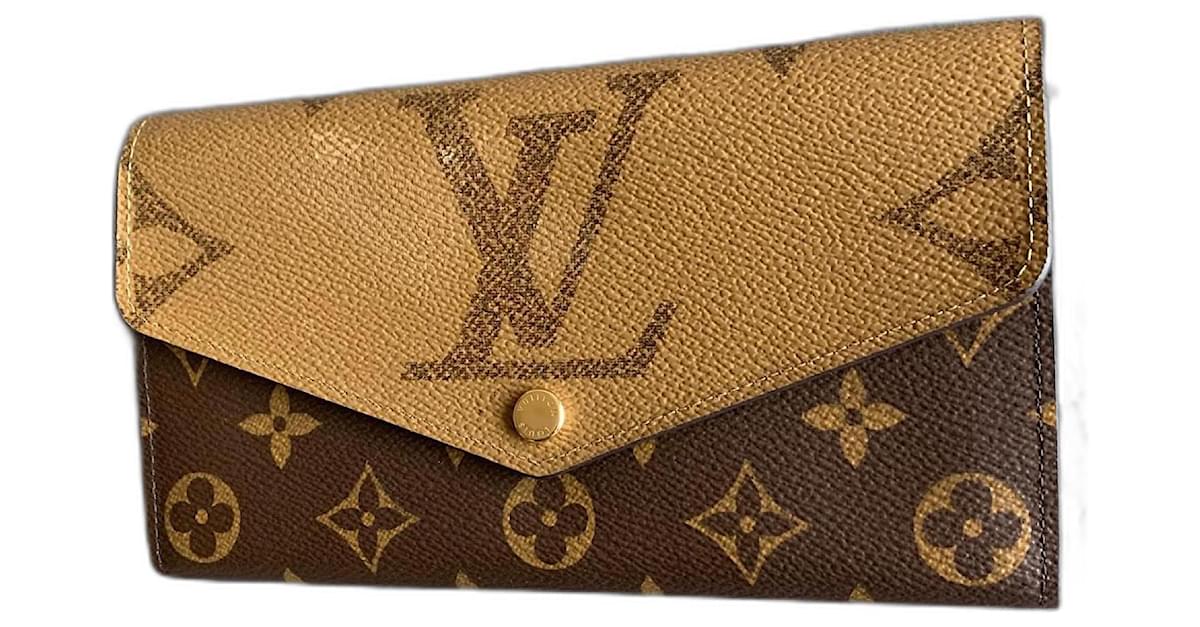  Louis Vuitton Sarah - Monedero de lona, billetera grande :  Ropa, Zapatos y Joyería