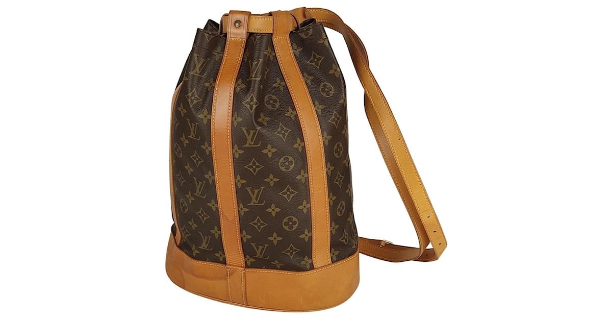 Louis Vuitton Randonnée monogram backpack Brown Cloth ref.492242