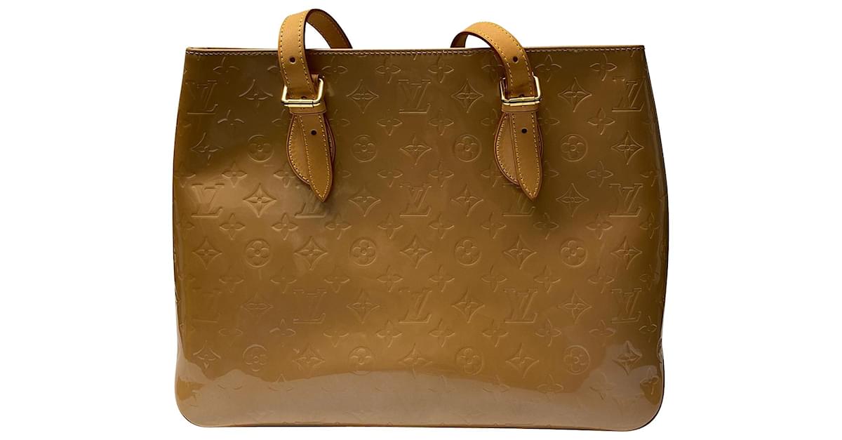 Louis Vuitton Noisette Monogram Vernis Brentwood Tote Bag Louis Vuitton