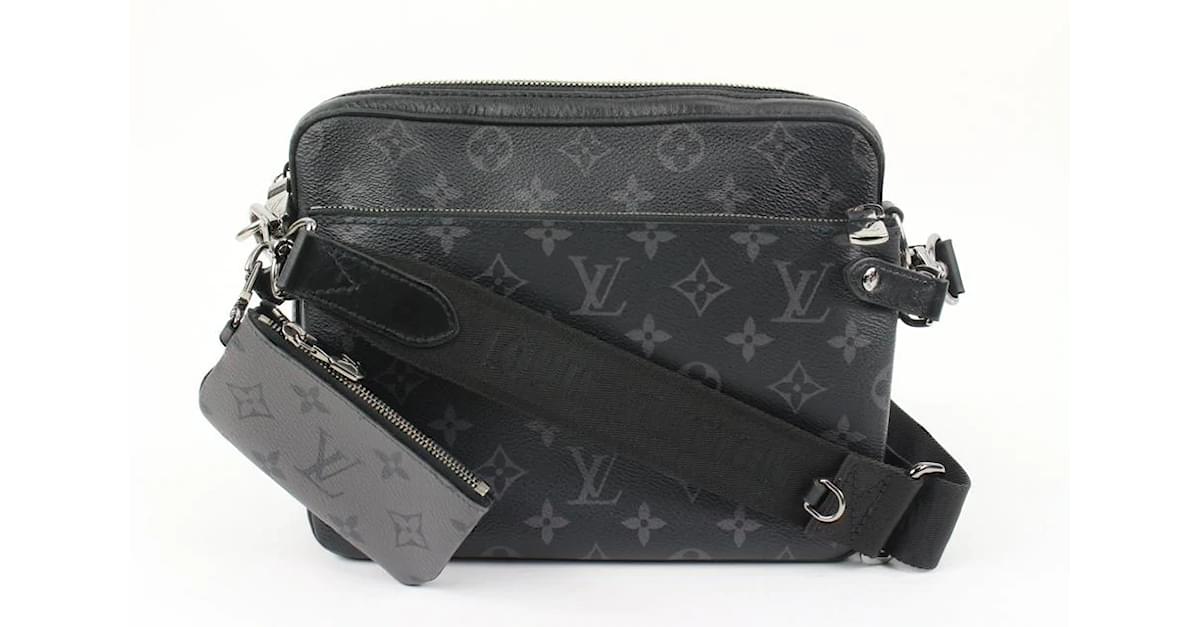 Louis Vuitton 2020 Monogram Eclipse Trio Messenger Bag - Black Messenger  Bags, Bags - LOU489485