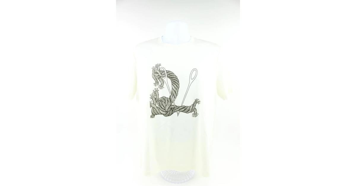 Louis Vuitton Men's Large Ivory Needle and Thread T-Shirt ref.494982 - Joli  Closet