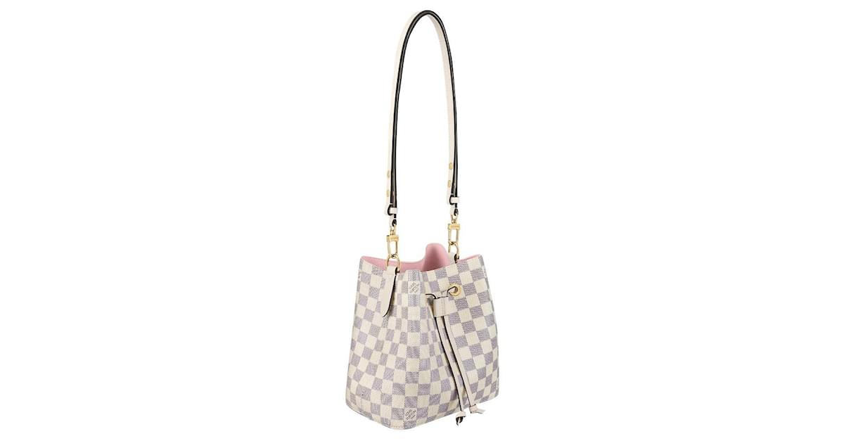 Louis Vuitton Damier Azur NeoNoe BB - White Bucket Bags, Handbags